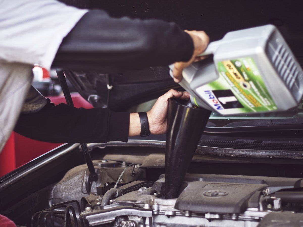 Free oil change for a registered driver at Arshad Khan Oil Shop